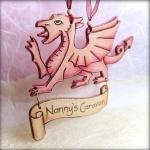 Welsh wooden dragon with pe..
