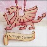 Welsh wooden dragon with pe..