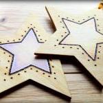 Wooden Personalised Stars -..