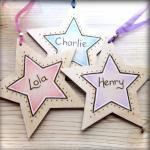 Wooden Personalised Stars -..