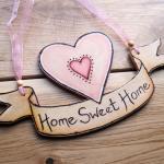 Personalized WOOD HEART scr..