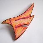 Star Bird wooden Badge/Broo..